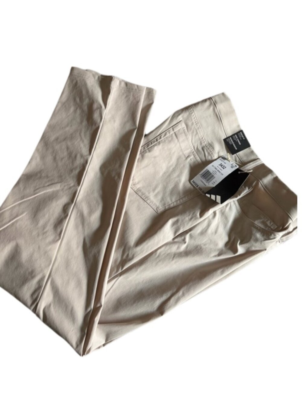 🏷️ NWT Adidas Men's Pants – Off-White / Beige | Size 34x32 ✨